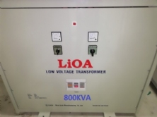 
Công ty lioa sản xuất máy biến áp công suất lớn 800kva 3 pha chuyển nguồn điện từ 400v, 380v điện áp đầu ra sử dụng là 220v hoặc 200v , sản xuất theo đơn đặt hàng, theo yêu cầu của khách hàng. 

